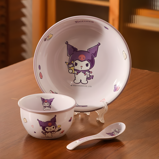 Kuromi Porcelain Set 4 Pcs